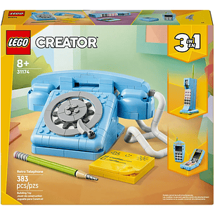 Lego® Creator 3en1 Telefono Retro Juguetes Nostálgicos 31174 Piezas 383