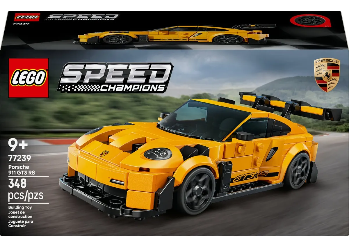Lego Speed Champions Superdeportivo Porsche 911 Gt3 Rs 77239 Piezas 348 1