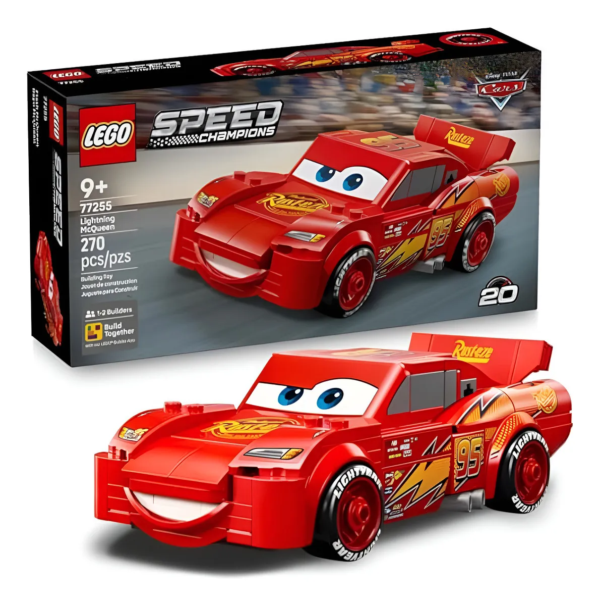 Juguete Speed Champions Lightning Mcqueen - Bloques De Cons 270 Piezas  1