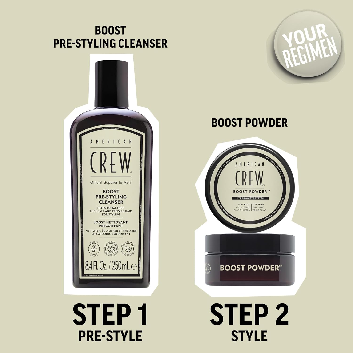 Shampoo Pre Styler Boost Para Cabello Fino 250ml American Crew 6