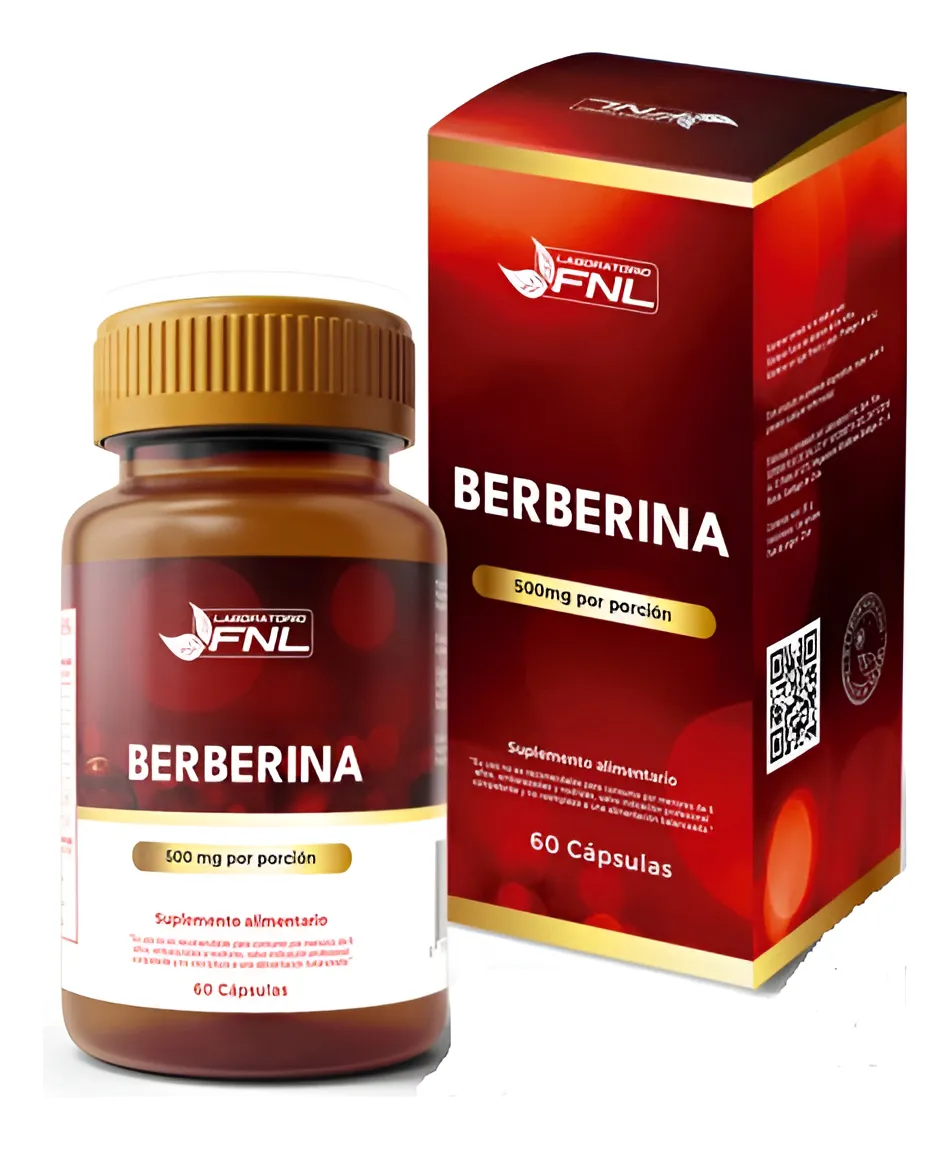 Berberina Fnl 60 Caps 500 Mg Por Porcion Sabor Sin Sabor Sin Sabor 1