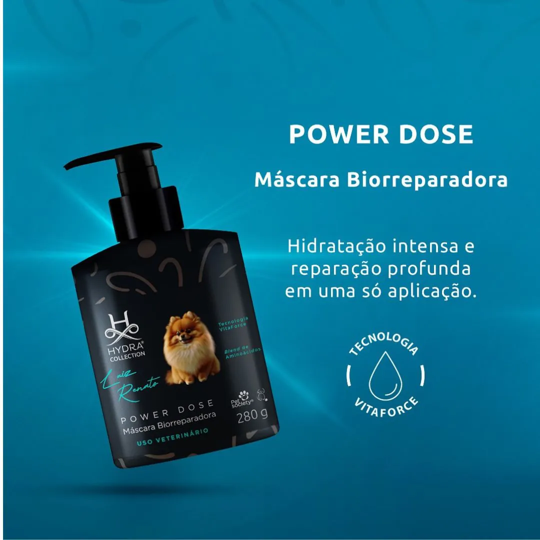 Mascara Bioreparadora Power Dose Collection Luiz Renato 280g Hydra  2
