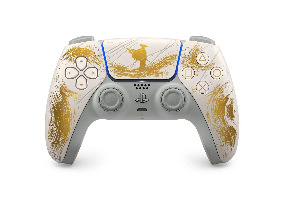 Joystick Dualsense Ghost Of Yotei Ps5 Gold Edición Limitada Oro 2
