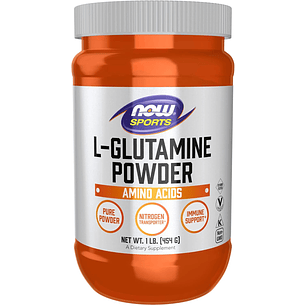 L Glutamine Powder Now Sports Pure Aminoacid Powder 454 G Sin Sabor