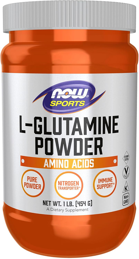 L Glutamine Powder Now Sports Pure Aminoacid Powder 454 G Sin Sabor