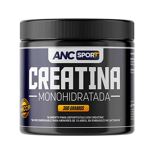 Anc Creatina Monohidratada 300 Gramos 60 Porciones Sin Sabor