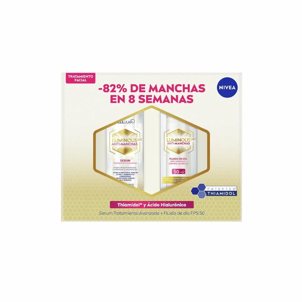 Pack Luminous630 Serum + Fluido Piel 30+ Dia/Noche Nivea 1