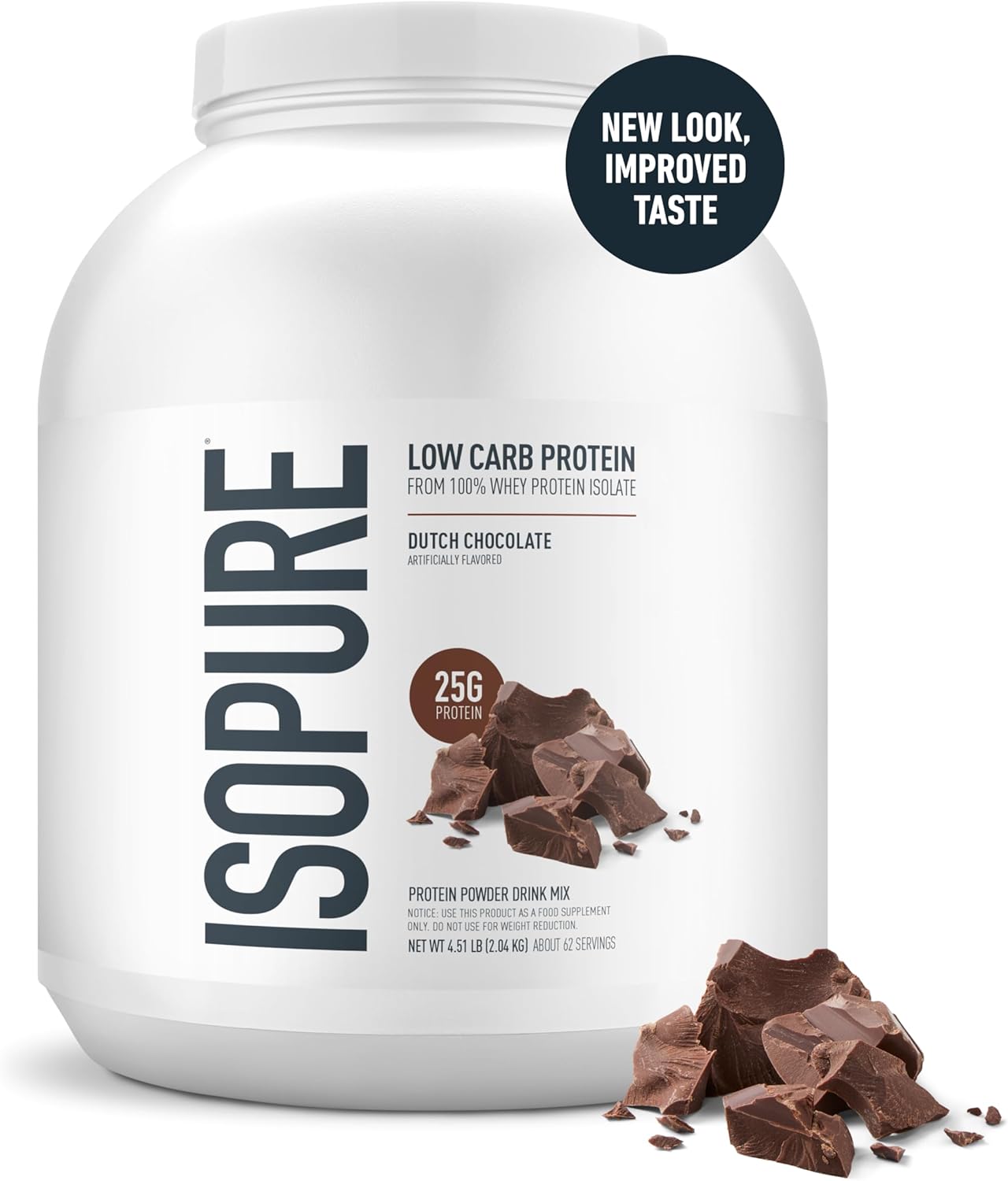 Proteina Zero Carb 4.5Lb Dutch Chocolate Suero de Leche Isopure  2