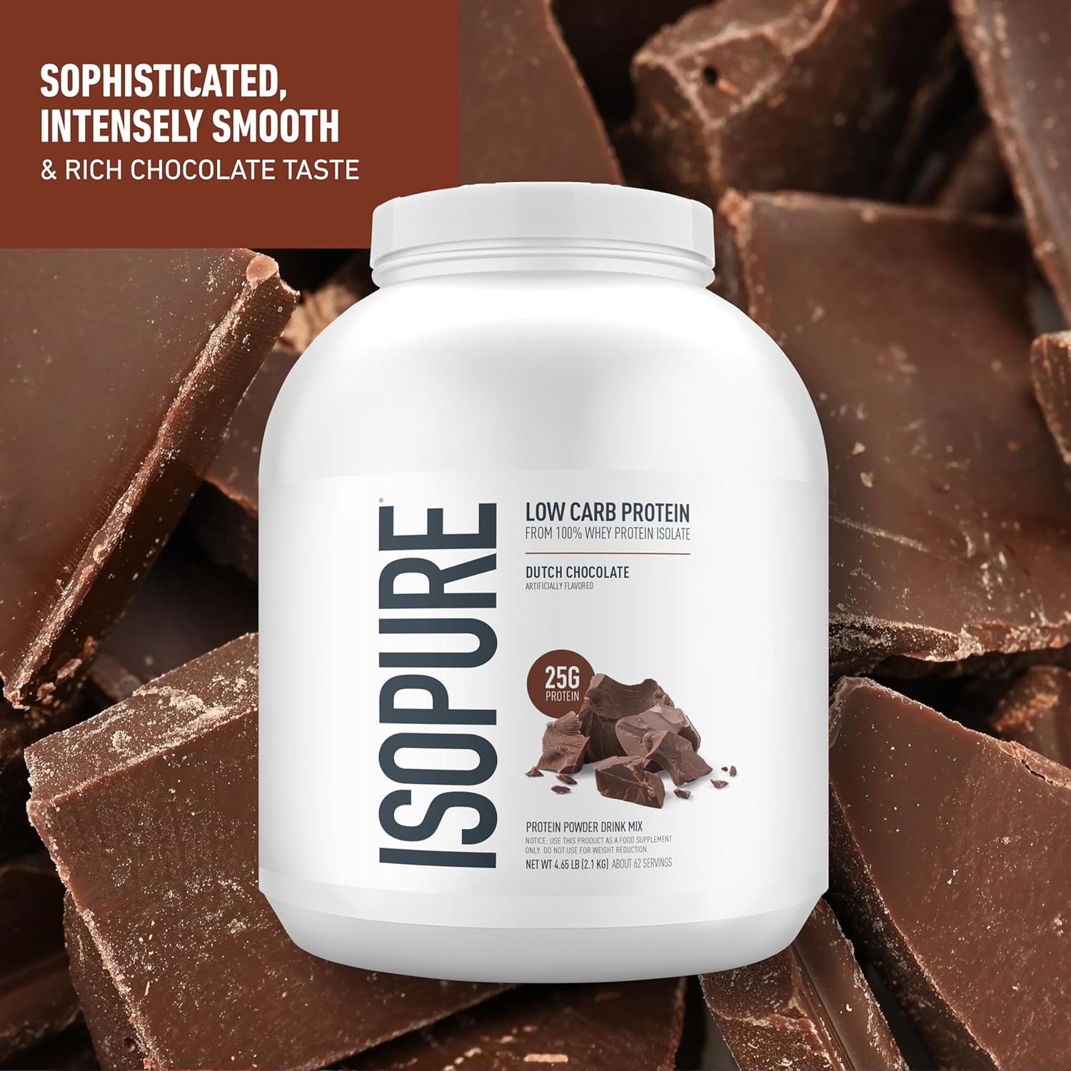 Proteina Zero Carb 4.5Lb Dutch Chocolate Suero de Leche Isopure  3