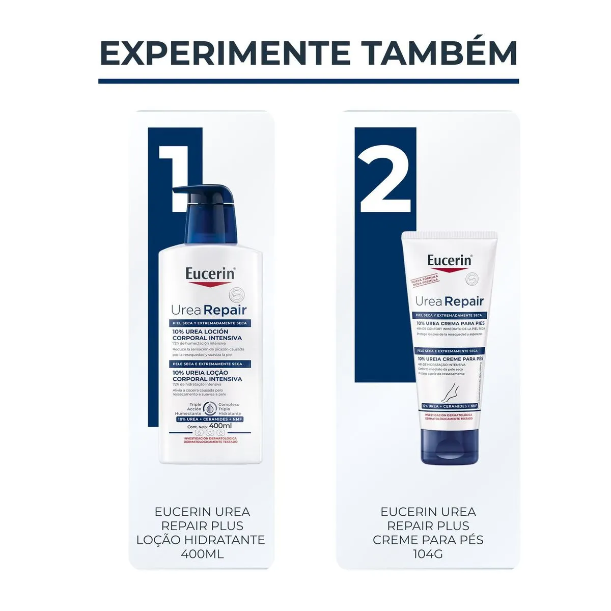 Crema de Hidratación Pies Urea Repair Plus 10%  Piel Seca 100ml Eucerin 7