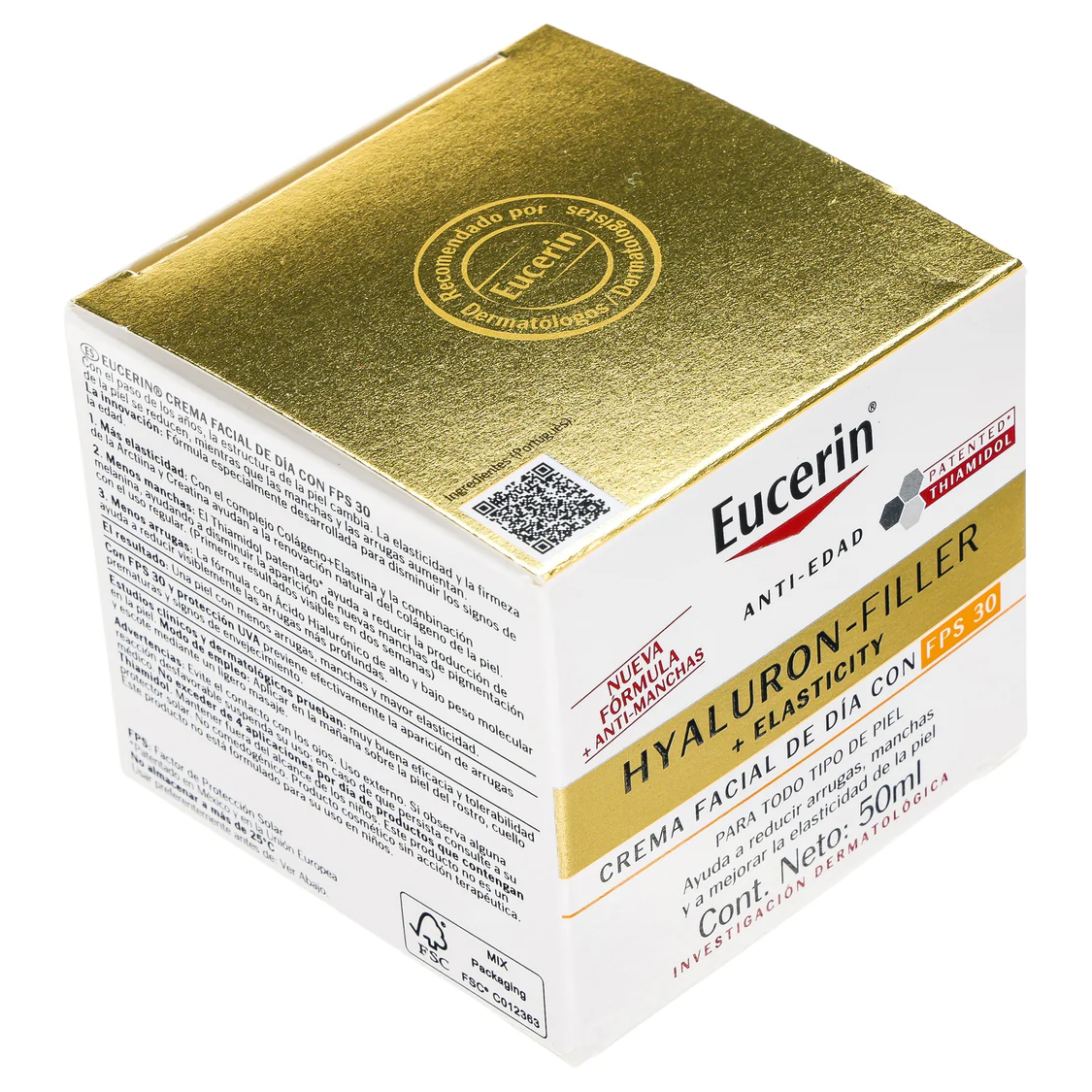 Hyaluron Filler Elasticity Antiedad Crema Facial Día FPS30 50ml Eucerin 9