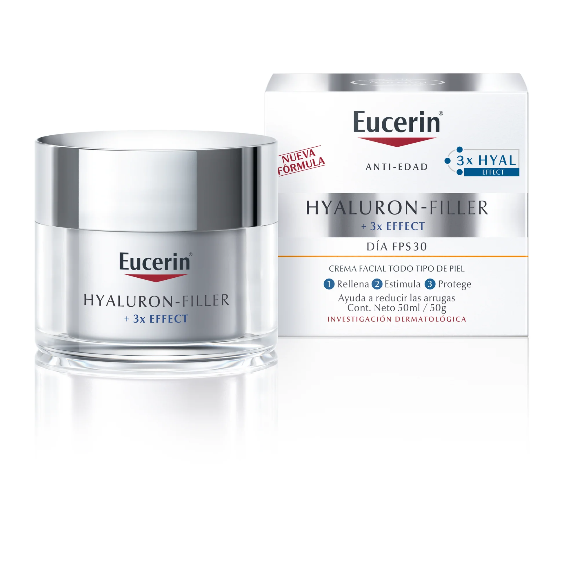 Hyaluron Filler 3x Effect Antiedad FPS30 50ml Eucerin 1