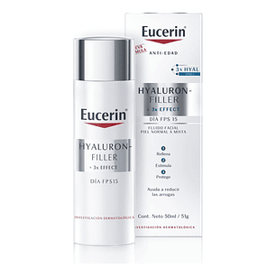 Hyaluron Filler 3X Effect FPS15 Piel Normal a Mixta 50ml Eucerin