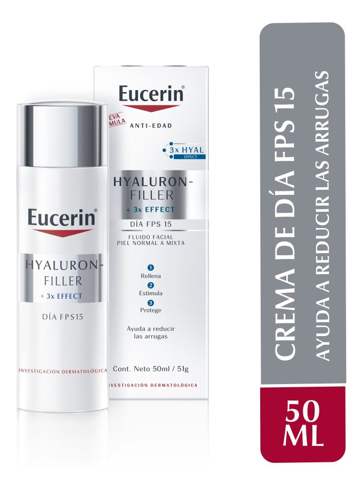 Hyaluron Filler 3X Effect FPS15 Piel Normal a Mixta 50ml Eucerin 6