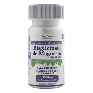 Bisglicinato Magnesio Usp 1200mg 60caps Vital & Young