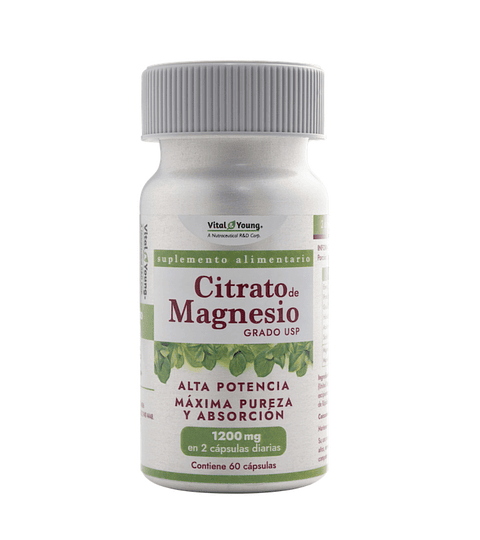 Citrato Magnesio Usp 1200mg 60caps Vital & Young