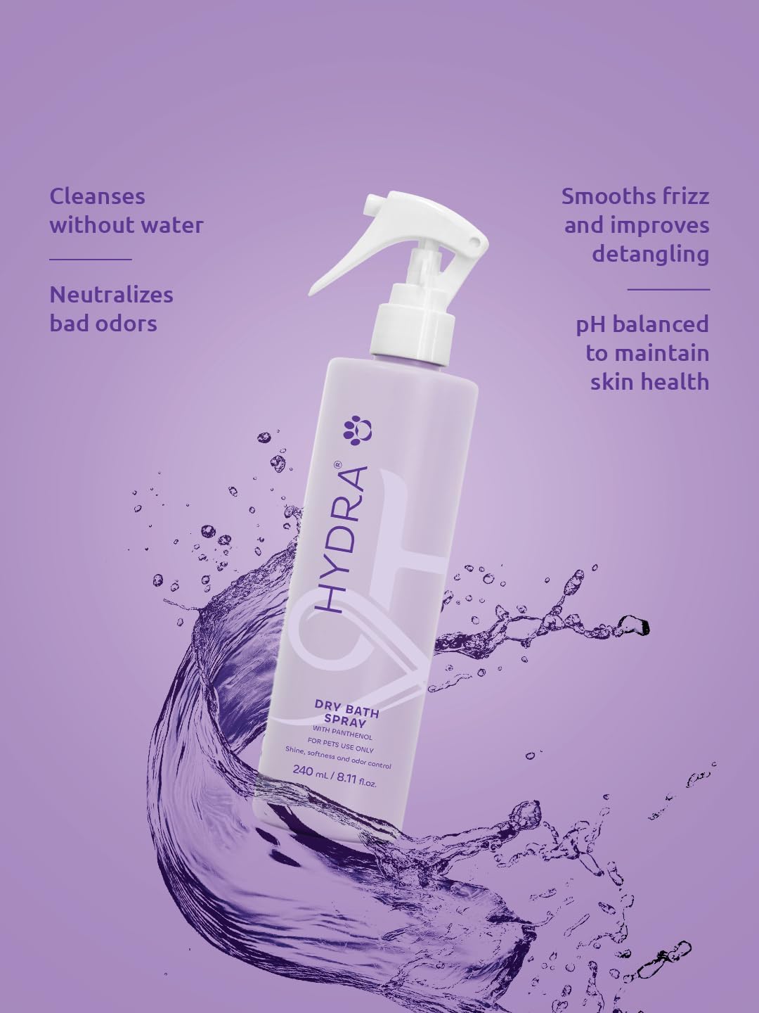 Hydra Luxury Dry Bath Spray (baño En Seco) 240ml Fragancia Exclusiva Sofisticada 3