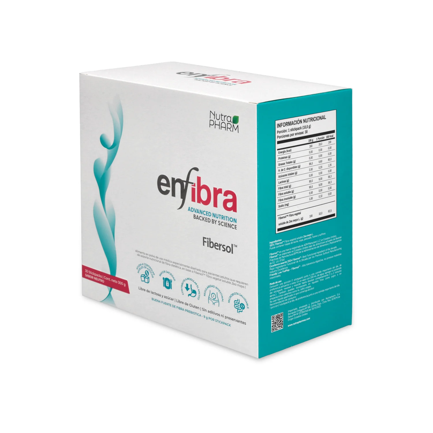 Enfibra 30 Sachets Sabor Neutro Nutrapharm 4
