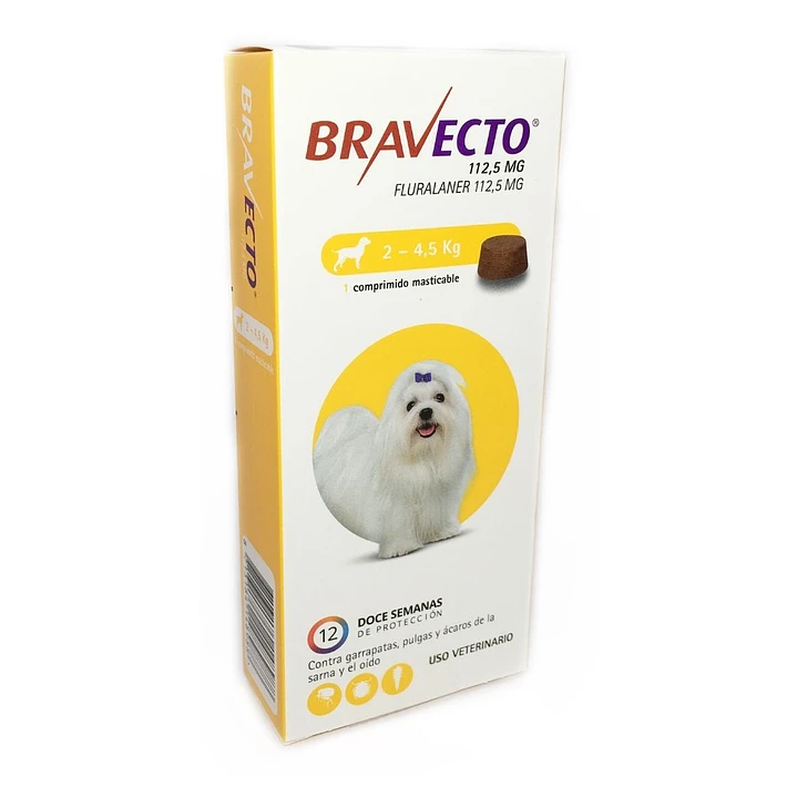 Bravecto Antipulgas y Garrapatas para Mascotas 2 a 4.5Kg 1