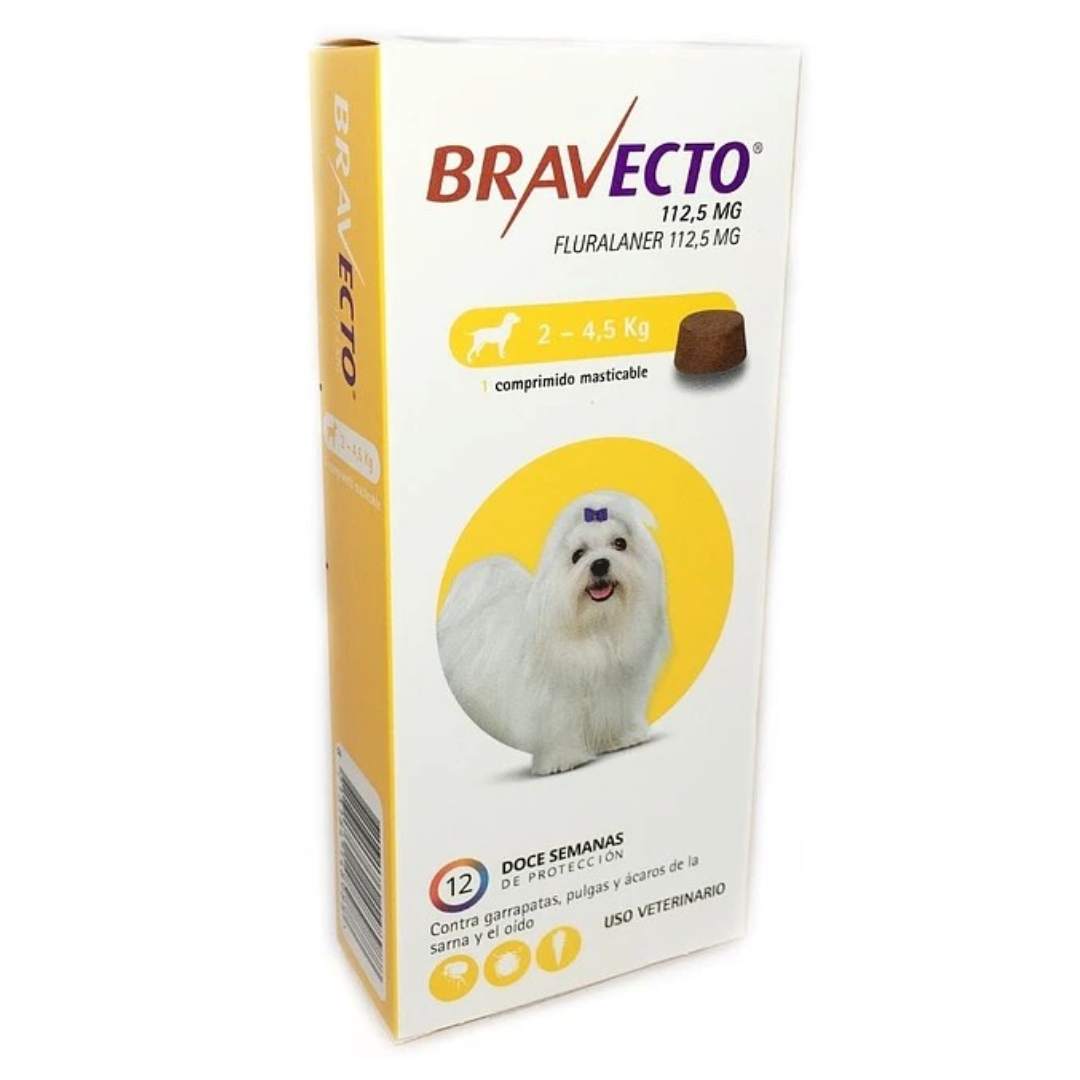 Bravecto Antipulgas y Garrapatas para Mascotas 2 a 4.5Kg 3