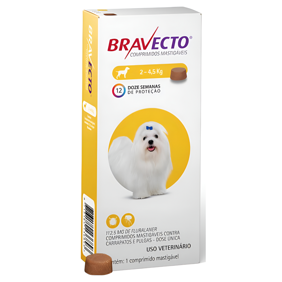 Bravecto Antipulgas y Garrapatas para Mascotas 2 a 4.5Kg 5