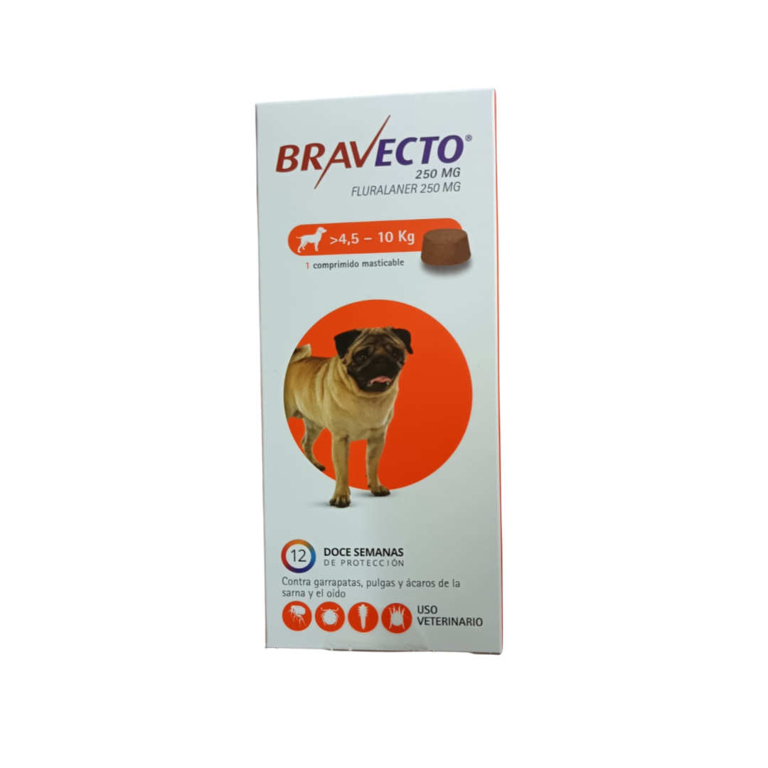 Bravecto Antipulgas y Garrapatas para Mascotas 4.5 a 10Kg 3