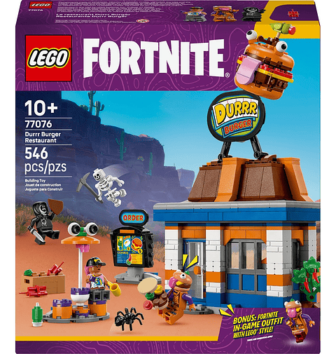 Lego Fortnite Durrr Burger Restaurant Juguete 546pzs (77076)