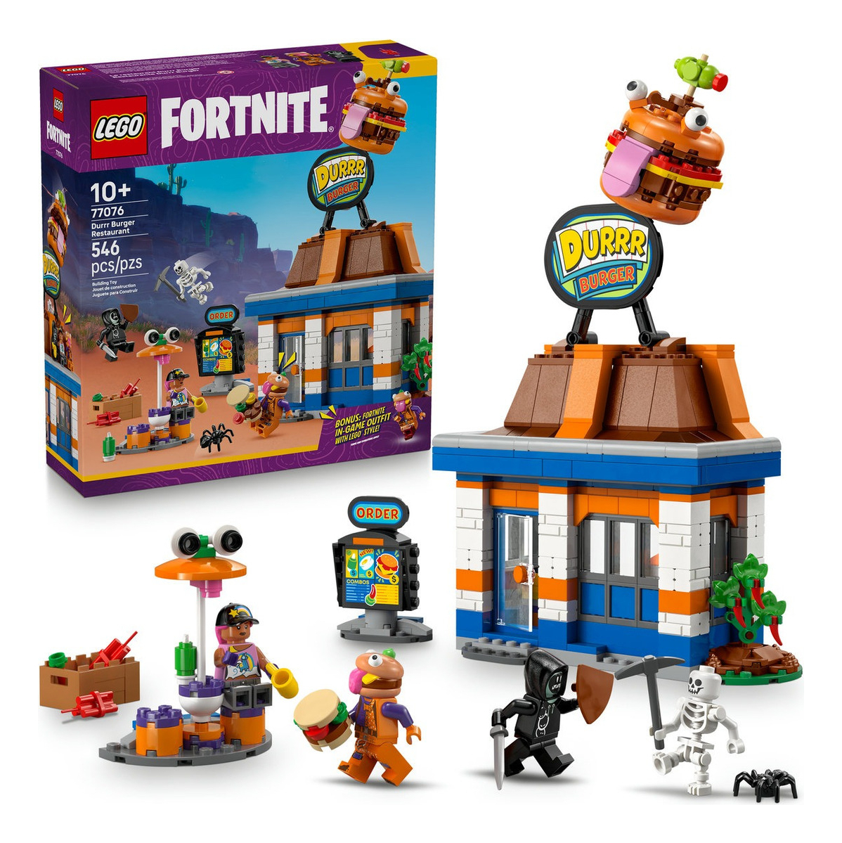 Lego Fortnite Durrr Burger Restaurant Juguete 546pzs (77076) 8
