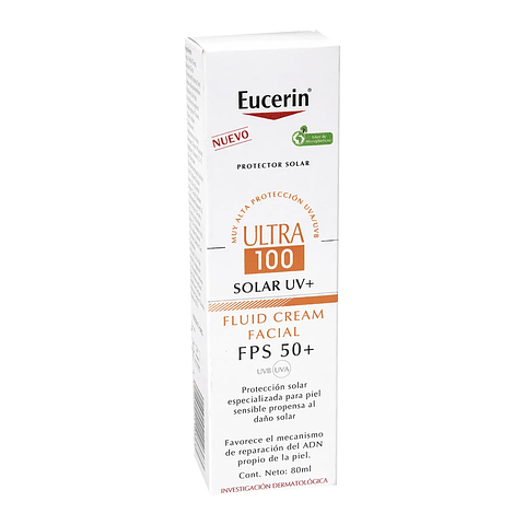Fluid Cream Facial Ultra 100 FPS 50+ 80ml Eucerin