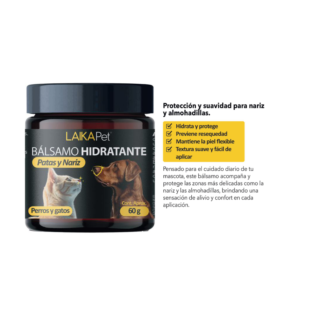 Balsamo Hidratante para Patas y Nariz de Perros y Gatos 60g LaikaPet 3