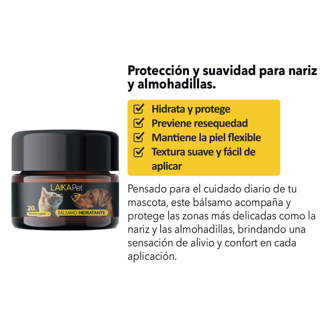 Balsamo Hidratante para Patas y Nariz de Perros y Gatos 20g LaikaPet 3