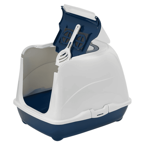 Arenero Para Gatos Grande 50*39 cm Color Blue Berry Moderna