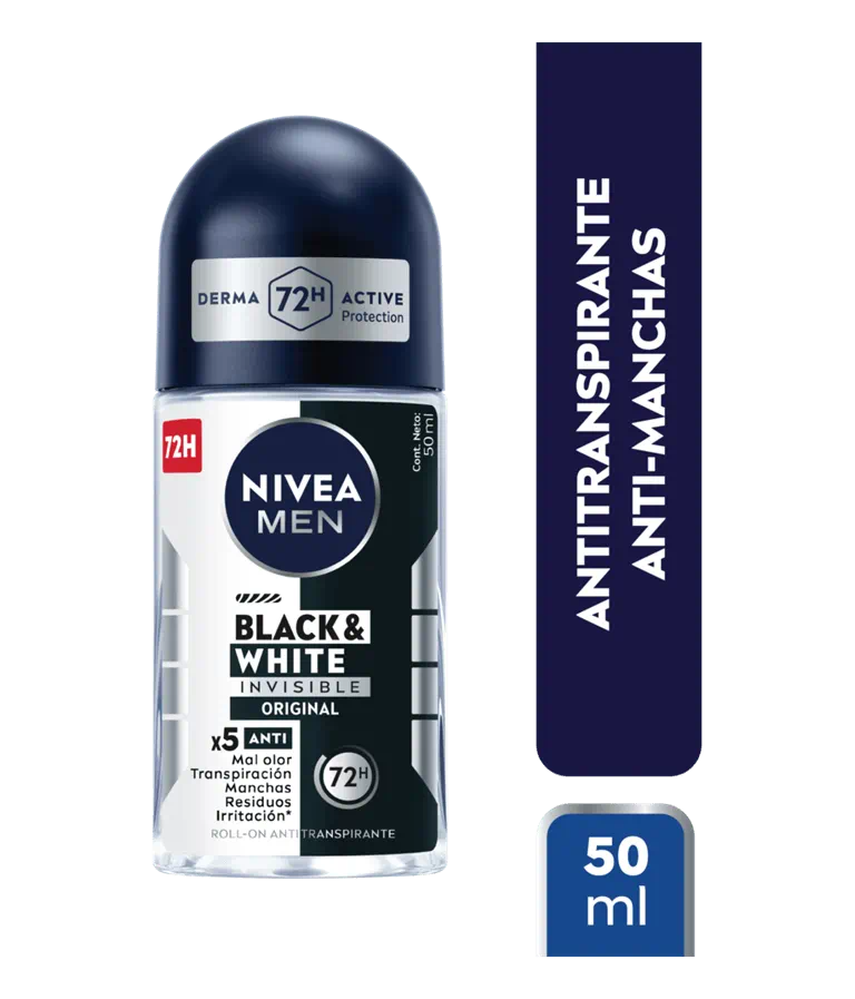 Nivea Black & White Anitranspirante Roll On 50ml 2