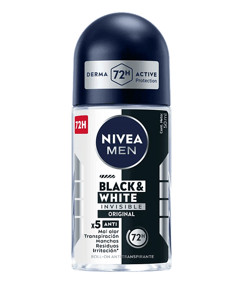 Nivea Black & White Anitranspirante Roll On 50ml