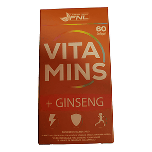 Vitamins + Gingseng 60 Softgel FNL
