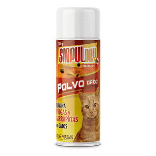 Sinpul Dry Polvo Antiparasitario Externo para Gatos 100gr Drag Pharma