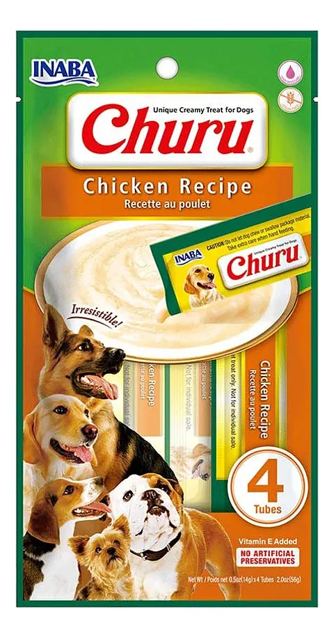 Snack Para Perro Cremoso Inaba Churu Pollo 14 Gr