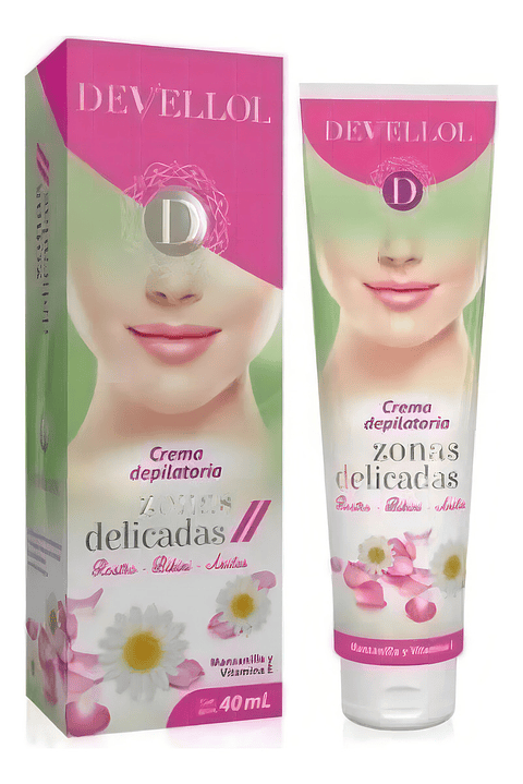 Crema Depilatoria Zonas Delicadas Manzanilla Vit E 40ml Devellol