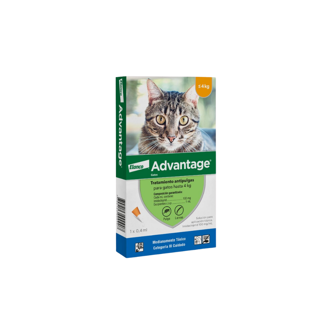 Advantage Para Gatos Hasta 4kg Elanco 1
