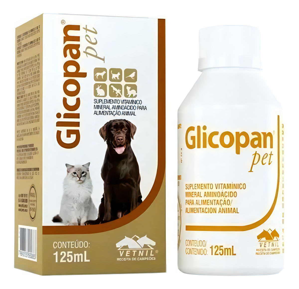 Glicopan Pet Suplemento Nutricional Rapida Acción 125ml Vetnil 1