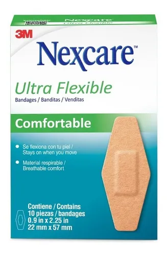 Banditas/venditas 3m Nexcare Ultra Flexible X10 22x57 Mm 1