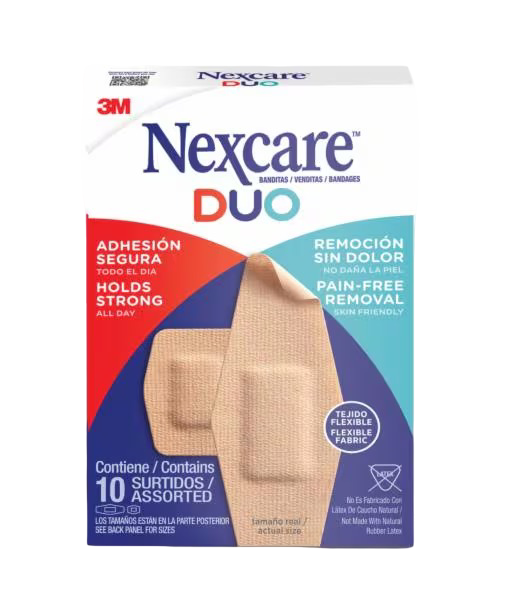 Banditas Duo 10 Unidades Tamaños Surtidos Nexcare 4