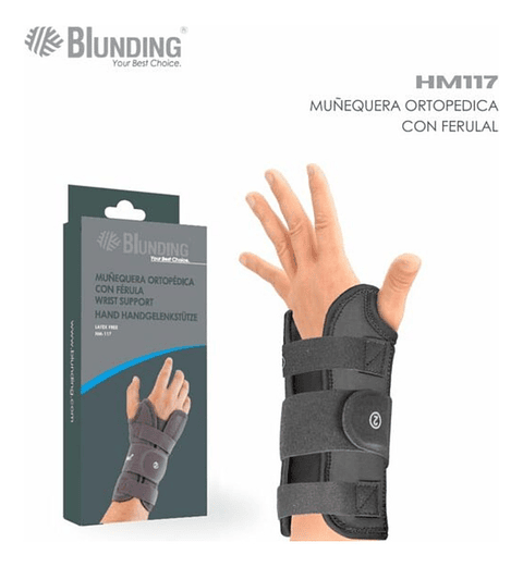 Muñequera Ortopedica con Ferula Izquierda T/S