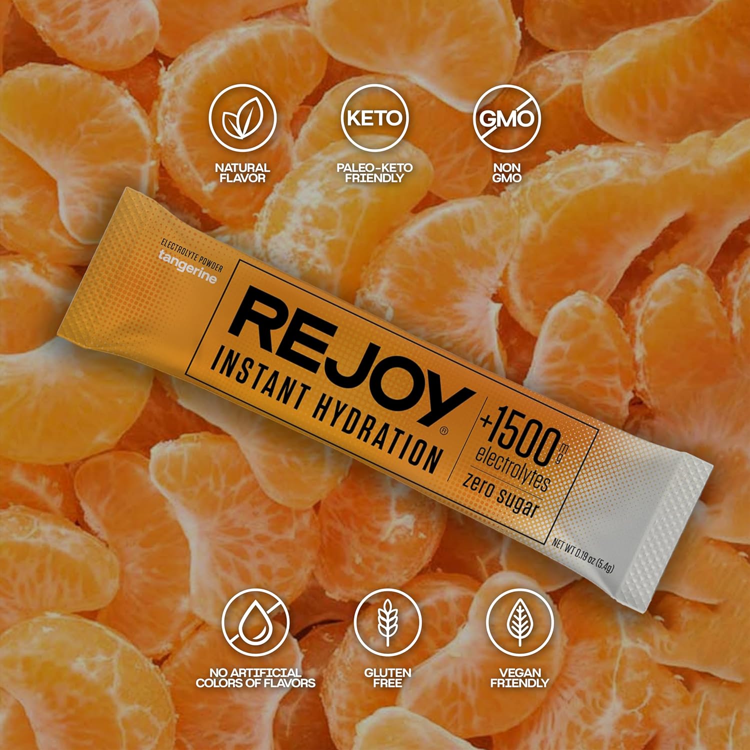Rejoy Instant Hidration Electrolitos en Polvo Mandarina 10un 2
