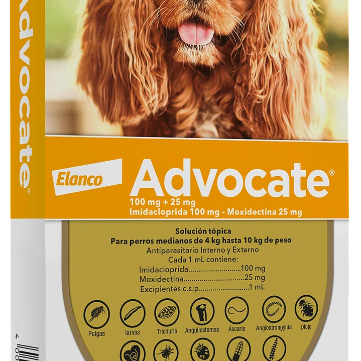 Advocate Antiparasitario Para Perros de 4 a 10kg Elanco 2