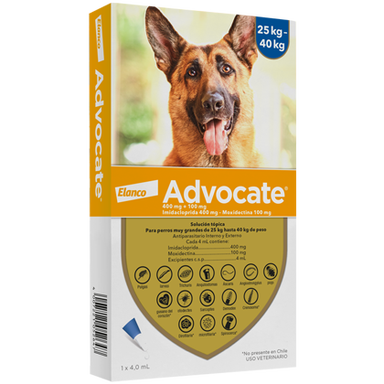 Advocate Antiparasitario Para Perros 25 a 40kg Elanco 1