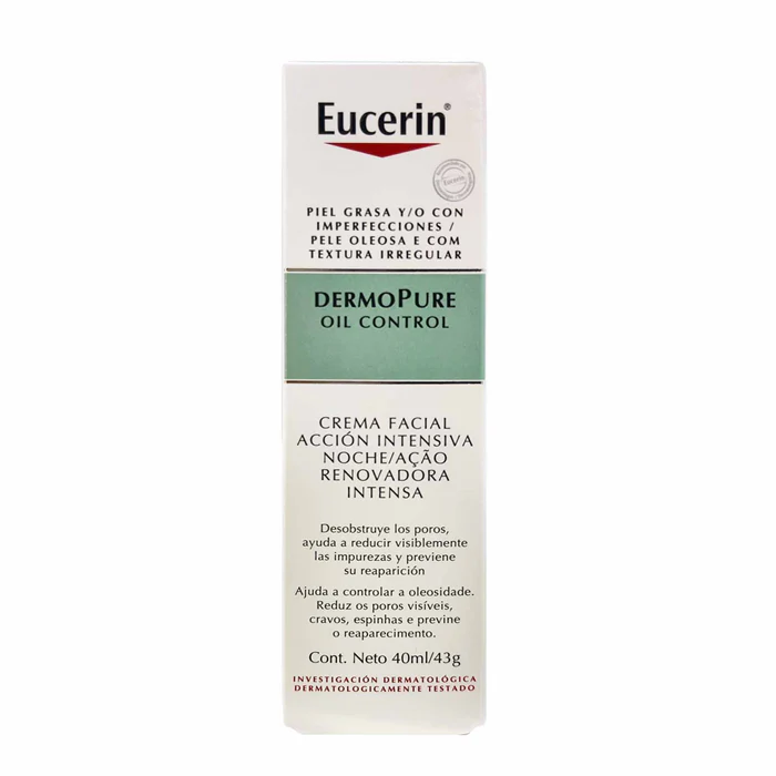DermoPure Oil Control Crema Accion Intensa Noche 40ml Eucerin 1