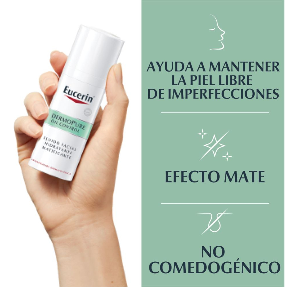 Dermopure Oil Control Fluido Facial Matificante 50ml Eucerin 4