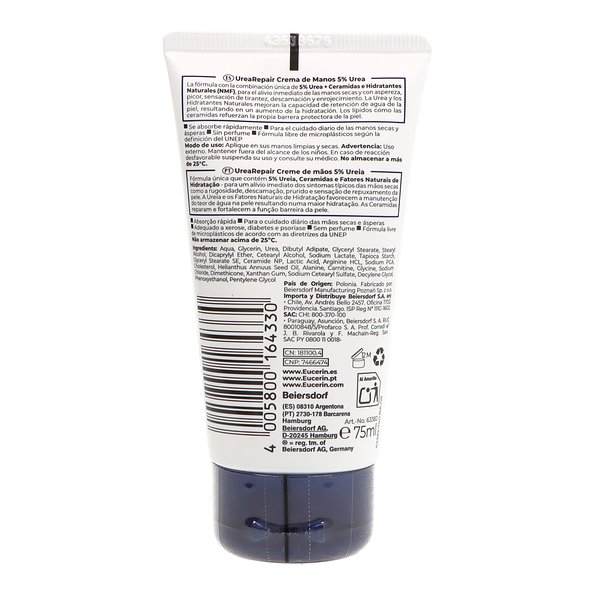Urea Repair Crema de Manos 5% Urea 75ml Eucerin 5