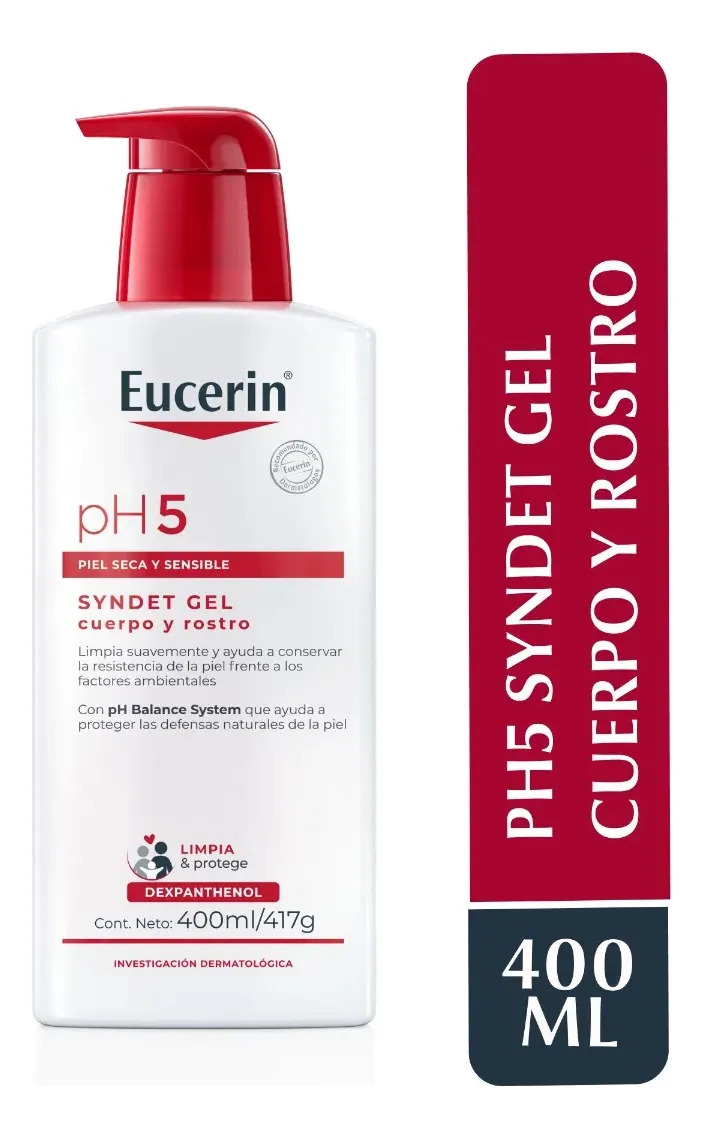 PH5 Syndet Gel Piel Seca y Sensible 400ml Eucerin 2